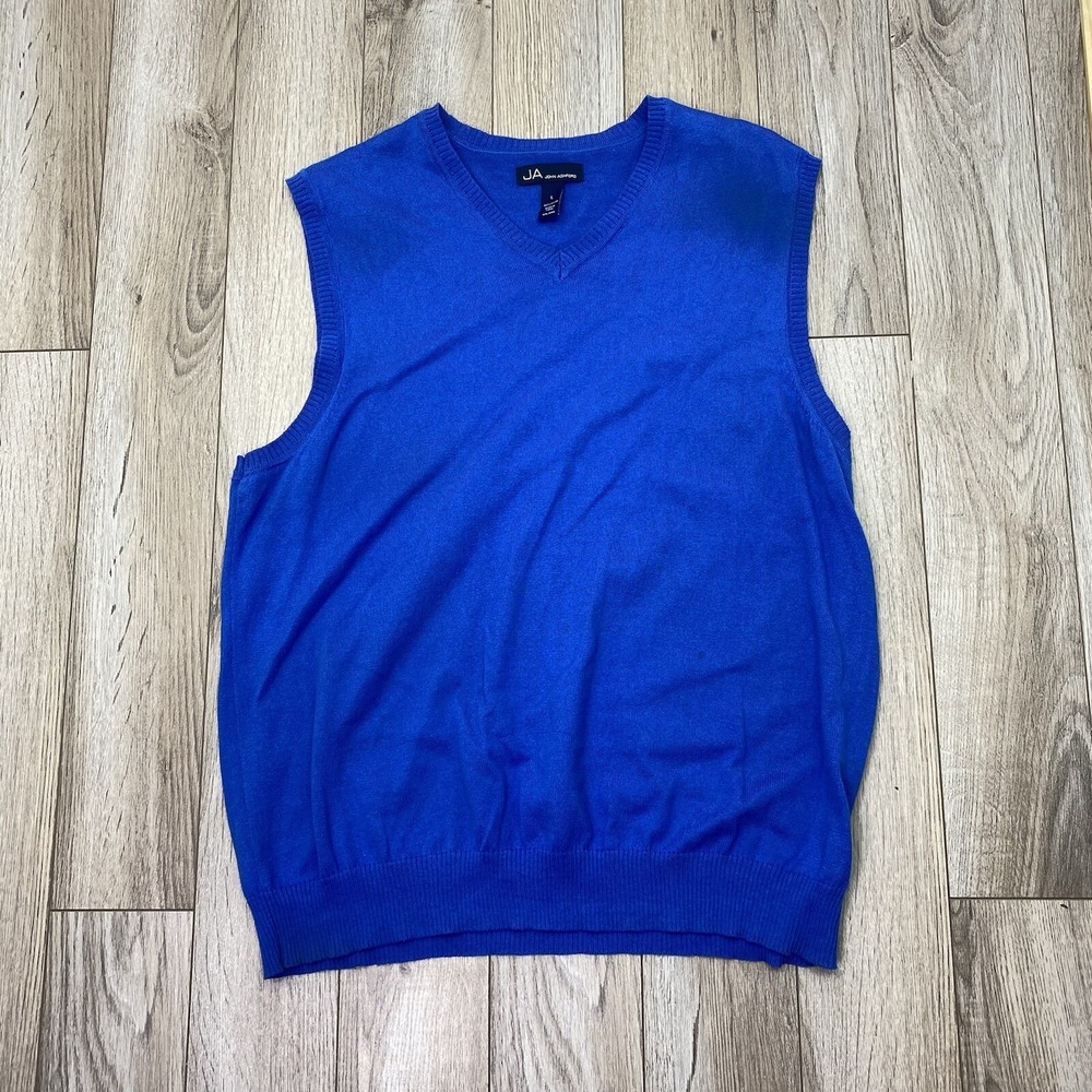 John Ashford Vest Blue Cotton Sleeveless